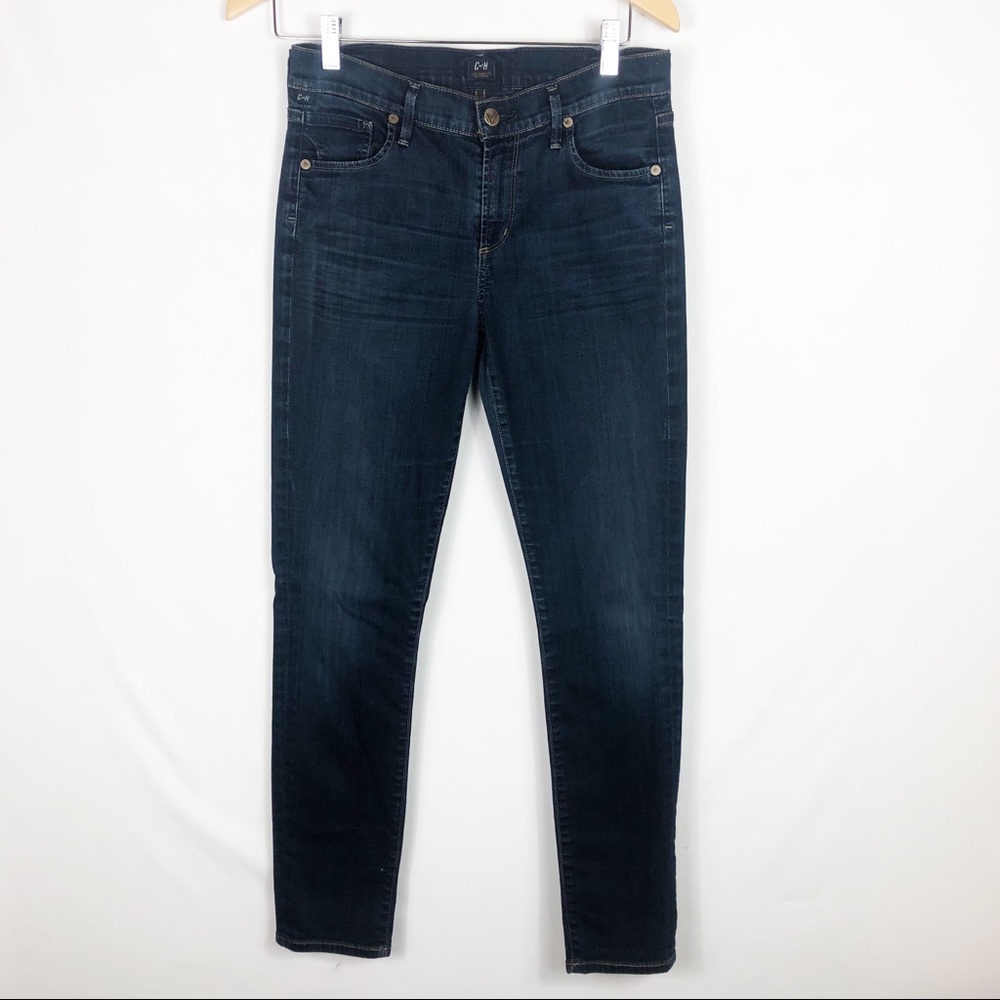 Citizens of Humanity Thompson Cropped Skinny | Dark Wash | Size 28